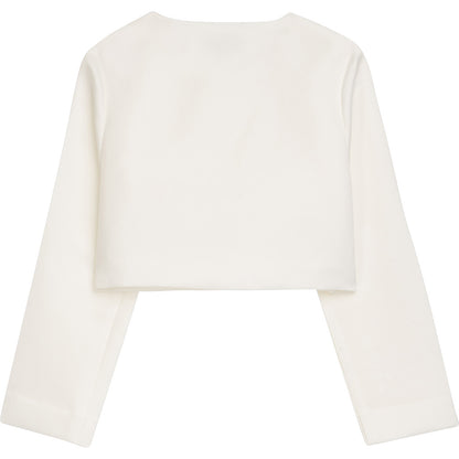 DANAMADE Satin Bolero Eckig DMALIKE Jacke, Weste Ivory