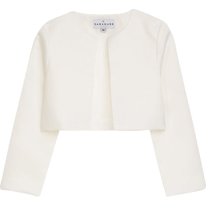 DANAMADE Satin Bolero Eckig DMALIKE Jacke, Weste Ivory