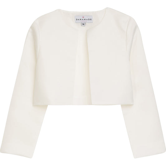DANAMADE Satin Bolero Eckig DMALIKE Jacke, Weste Ivory