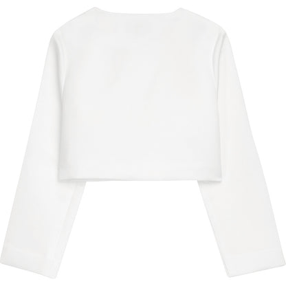 DANAMADE Satin Bolero Eckig DMALIKE Jacke, Weste White