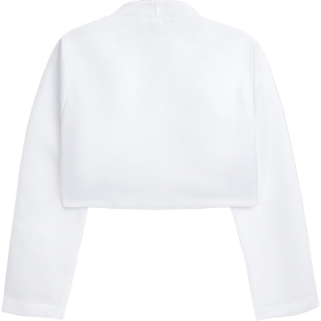 DANAMADE Satin Bolero Rund DALANI (extra weit) Jacke, Weste White